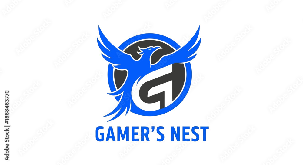 Obraz premium Logos Gaming Illustration 