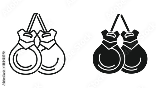 Boxing Gloves Vector Illustration