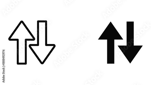 Double arrow icons pointing up and down