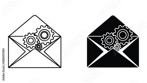 Email configuration and settings icon