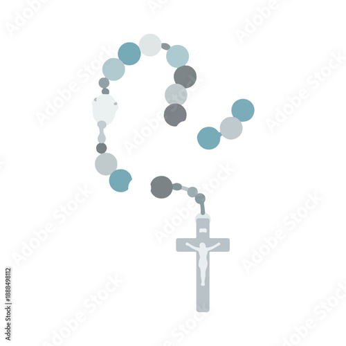 Rosary beads with crucifix