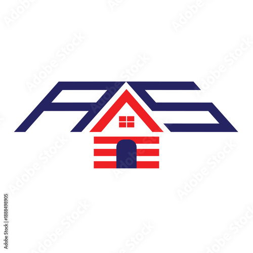 Professional real estate logo with abstract roof letter house icon for modern property construction branding and corporate identity