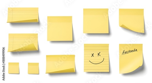 Tableau sur toile yellow sticky notes