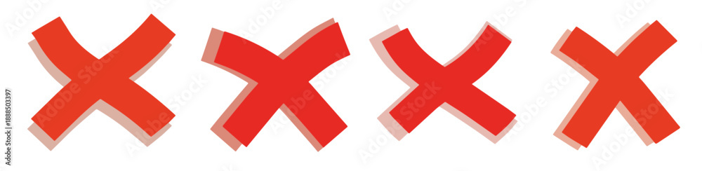Obraz premium cross symbol blot and ban icon against and refusal