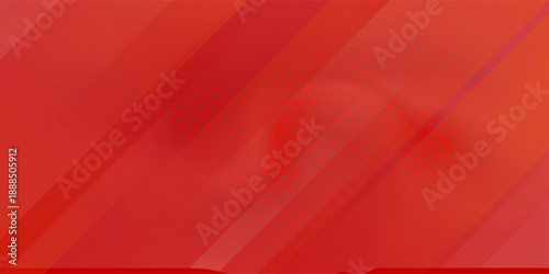 Red diagonal geometric shape with halftone. Modern fiber textured vector eps 10