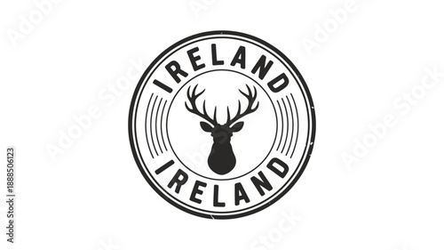 vintage style emblem with text made in canada and decorative stars