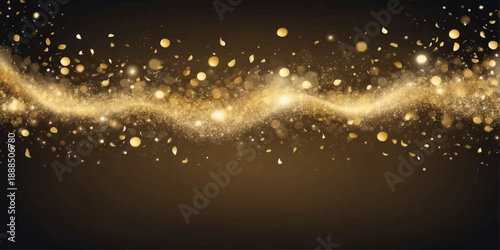 Glistening water bubbles and drops on a glass surface create a festive winter background featuring falling snowflakes and glowing blue stars for a holiday celebration