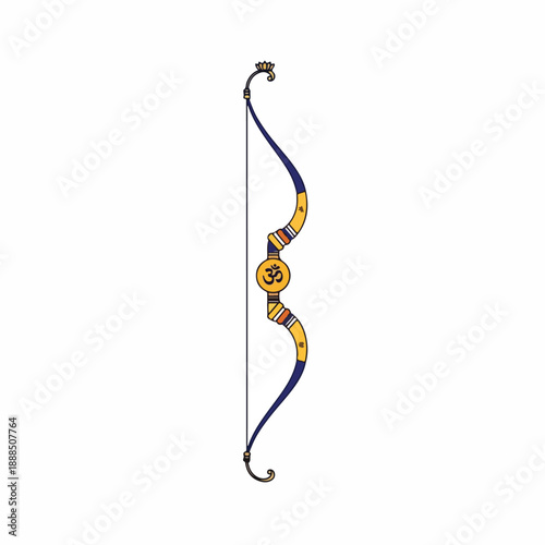 Traditional Bow with Spiritual Om Symbol