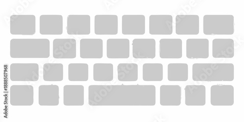 Arrangement of rectangular gray blocks in a grid like pattern