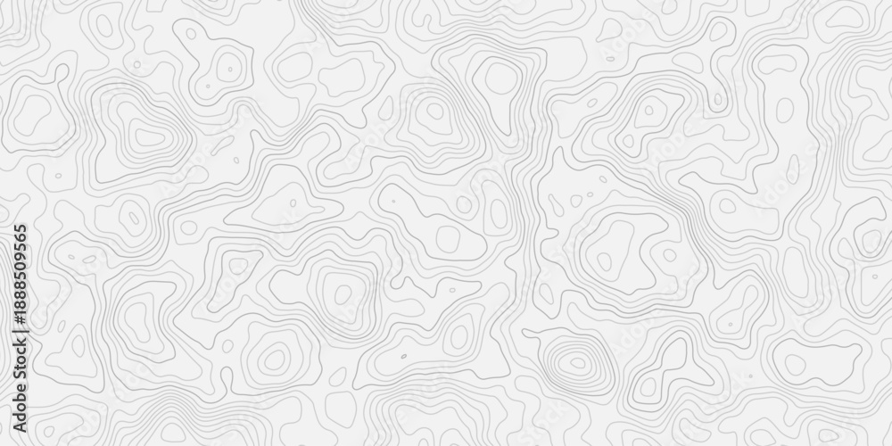 Fototapeta premium Seamless Terrain Contour Line Map Texture Retro outdoor topographic illustration with flowing contour lines, representing terrain heights and elevations, suitable for backgrounds, wallpapers, and fabr