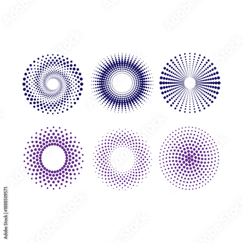 Abstract geometric patterns collection
