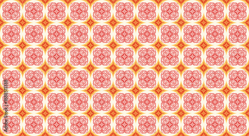 Modernized Chinese patterns, ancient Chinese patterns, fabric patterns, tile patterns.