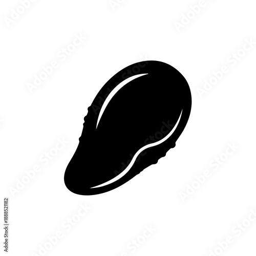 Black and white hat isolated on white background, Vector