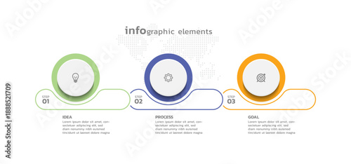 Presentation business abstract background infographic template colorful