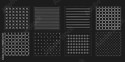 Geometric patterns a collection of repeating linear and grid based designs