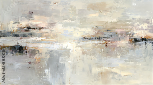 Abstract Artwork with Beige Grey and Pink Subtle Textures