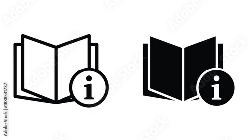 Information icons representing knowledge and guidance