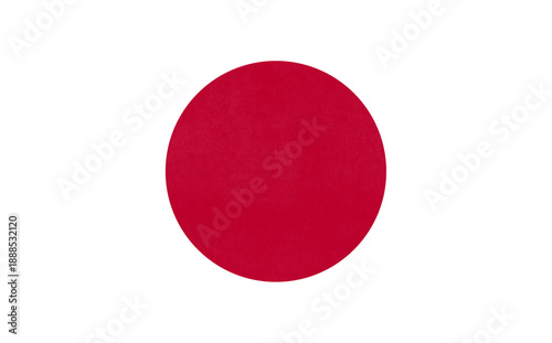Minimalist Red Circle on White Background for Modern Art and Design Projects