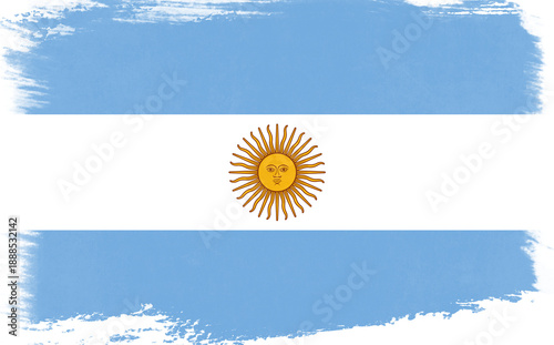 Colorful Artistic Representation of a National Flag with Bright Sky Background