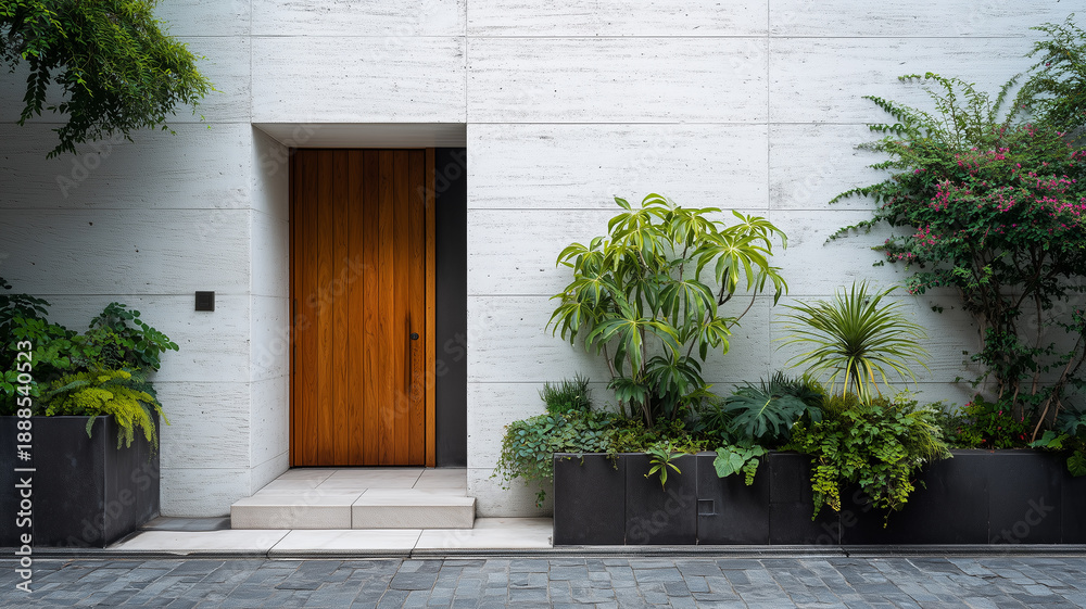 Fototapeta premium 住宅イメージ モダンな戸建て住宅