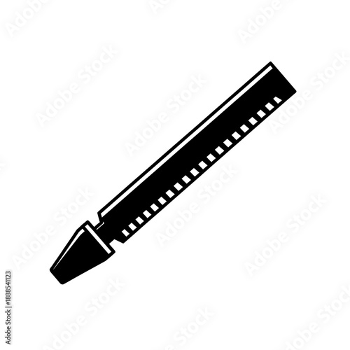 Silhouette of a File Tool Metal Rasp Workshop Icon Vector Graphic