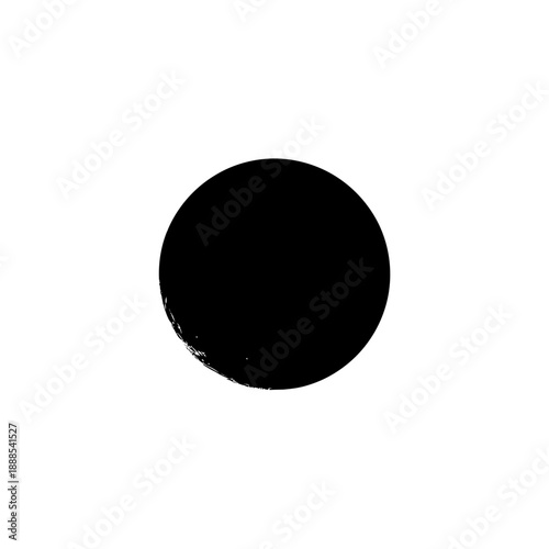 Silhouette of a Full Moon Night Sky Space Icon Vector Illustration
