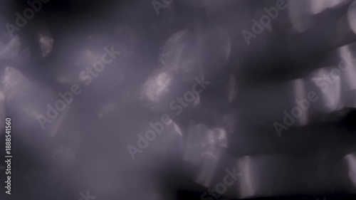 Glass light leak abstract background with smoke