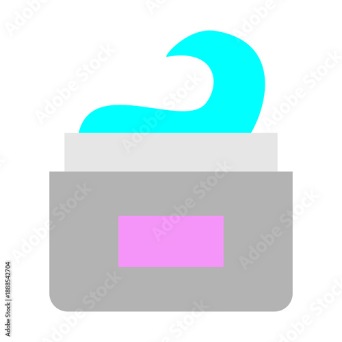 Hair Gel Vector Flat Icon Design