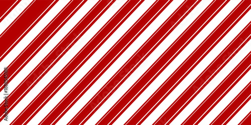 Christmas Seamless Vector Pattern. Contain candy cane stripes in red and cream colors. Great for wrapping paper and wallpapers.