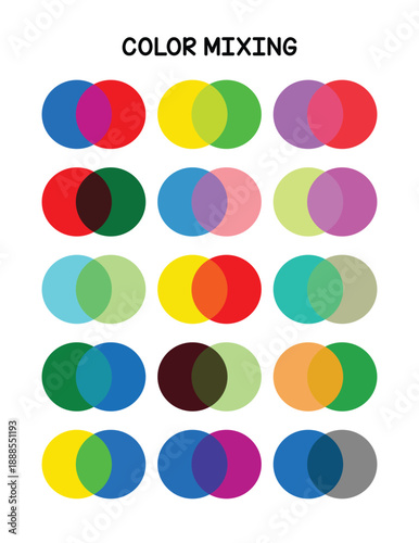 Color Mixing Guide | Simple Visual Chart for Learning Colors