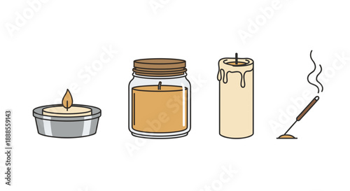 Wellness and Relaxation Candle and Incense Set