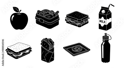 Classroom blackboard featuring a teacher and clock drawing for education.