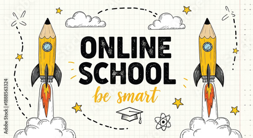 Back to school vector illustration for education theme