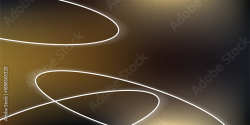 Abstract glowing white lines on a dark gradient background.