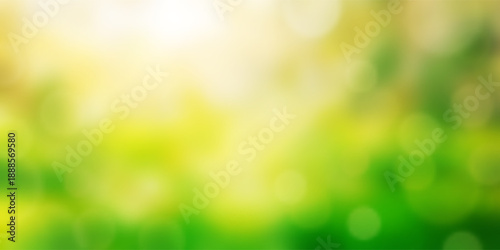 Vector spring background, bokeh effect, banner