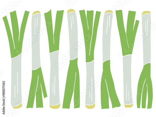 ねぎのイラストセット