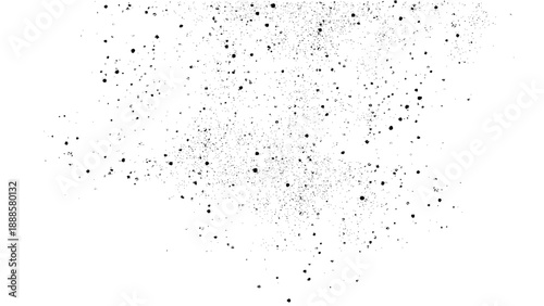 Grunge texture of a rough surface dotted with dots of different sizes. A simple background with noise, grit and dirt. Vector illustration. Overlay template.