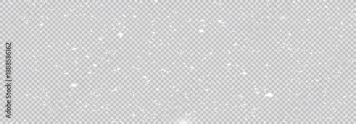 White snow falling background. Powder PNG. Magic bokeh shines with white dust. Small realistic glare on a transparent Png background. Design element for cards, invitations, backgrounds, screensavers.