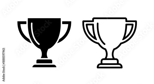Trophy Icon - Vector Graphic for Achievement, Victory, and Award