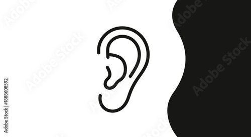 ear vector image