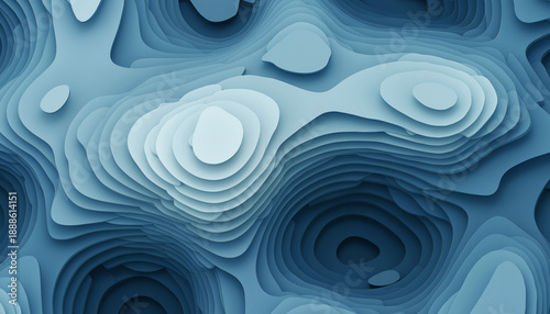 Curve lines and shapes abstraction art, liquid flow relaxing amorphous illustration