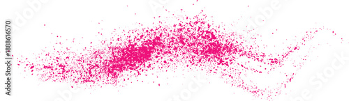 Schilderij op canvas pink Paint Splatter Abstract Texture Isolated on White Background
