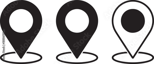 Black location map black location symbols navigation white