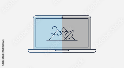 An illustrated hand with painted nails drops various items into a trash can against a clean white backdrop, symbolizing waste and disposal with a minimalist aesthetic.