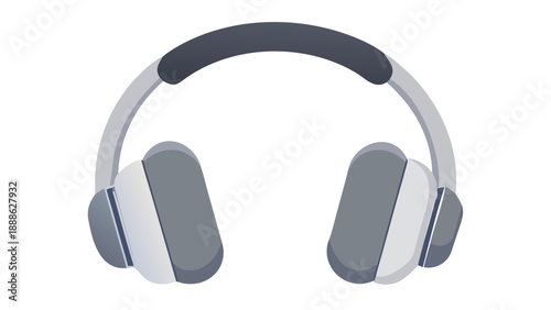 Premium over-ear wireless headphones in matte silver finish, soft leather ear cups, isolated on a white background.