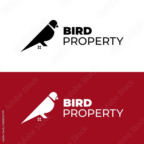 Bird Property Real Estate Logo Design 