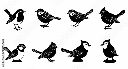 Creative Detailed Tabletop Bird Figurine Vector Illustration | Decorative Home Accent Artwork | Minimal Nature Sculpture Design