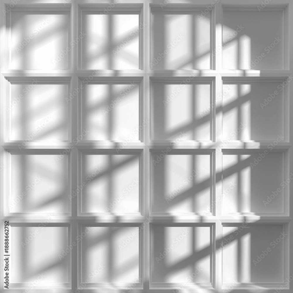 Fototapeta premium Grid Window Shadow