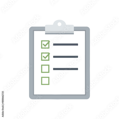 Checklist on clipboard with checkmarks