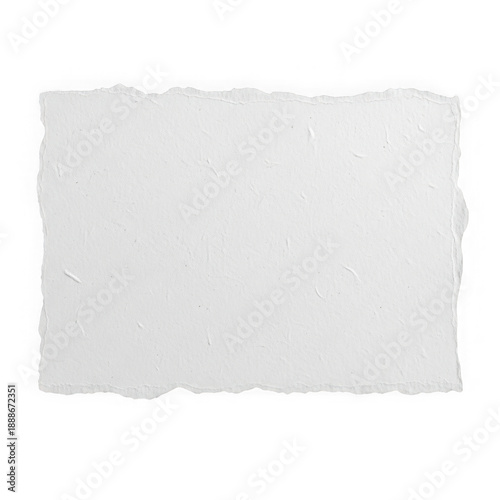 Ripped paper texture isolated on transparent background 